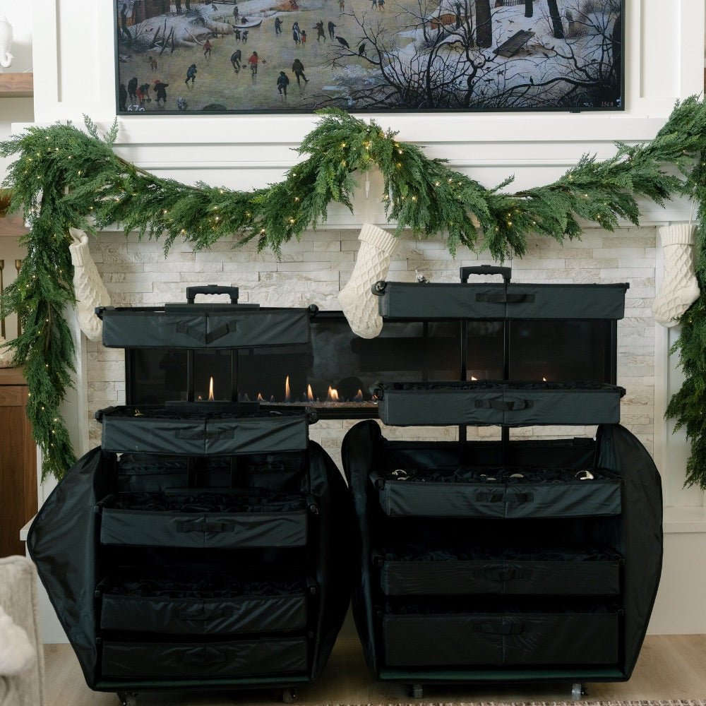 Rolling Telescoping Ornament Storage [Einstellbar] - (Holds 120+ Ornamente)