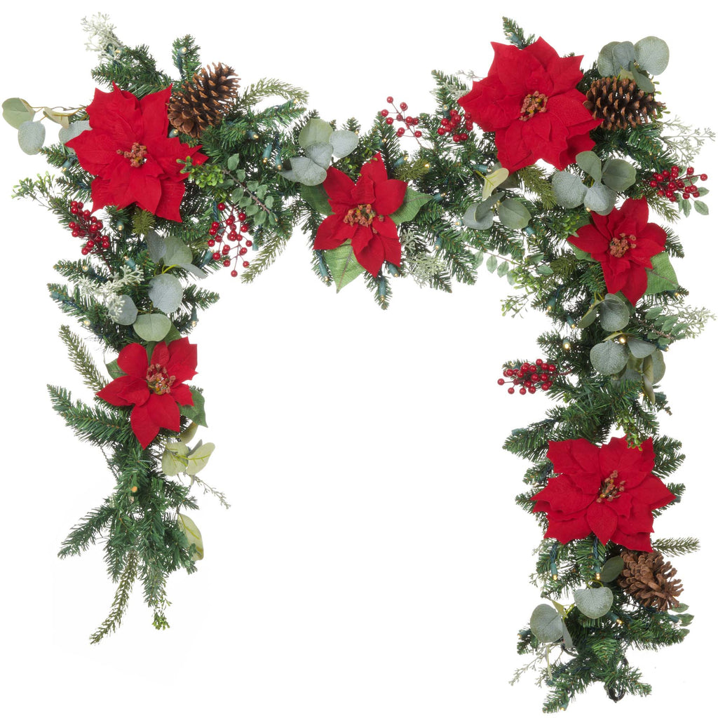 Weihnachts-Poinsettia Weihnachtsgarnelen