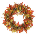 Fall Harvest Leaf Lighted Wreath (Blatt befeuerter Kranz)