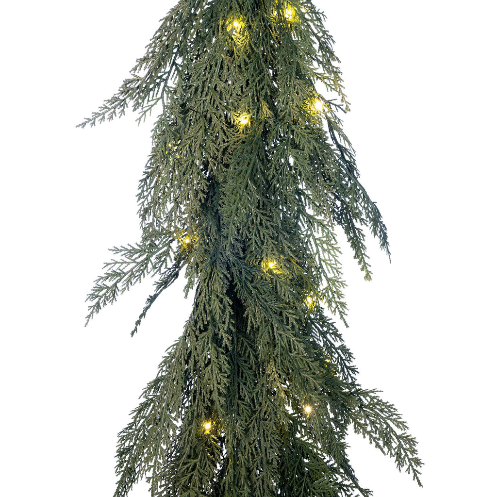 Cypress Pre-Lit LED Garland