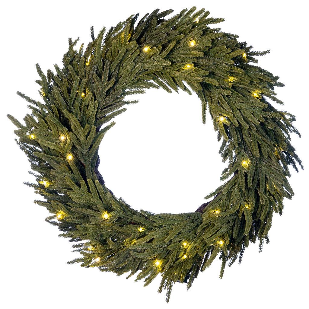 Norfolk Pre-Lit LED-Kranz