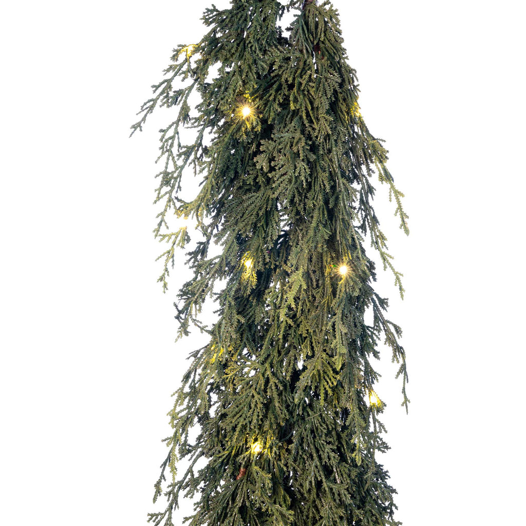Cedar Pre-Lit LED Garland