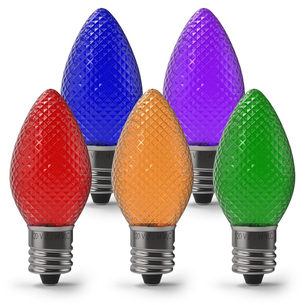 Weihnachts Facetten LED-Lampen (Box von 25)