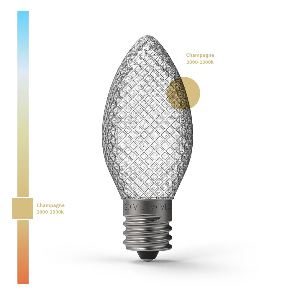 Weihnachts Facetten LED-Lampen (Box von 25)