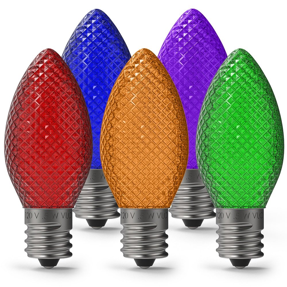 Weihnachts Facetten LED-Lampen (Box von 25)