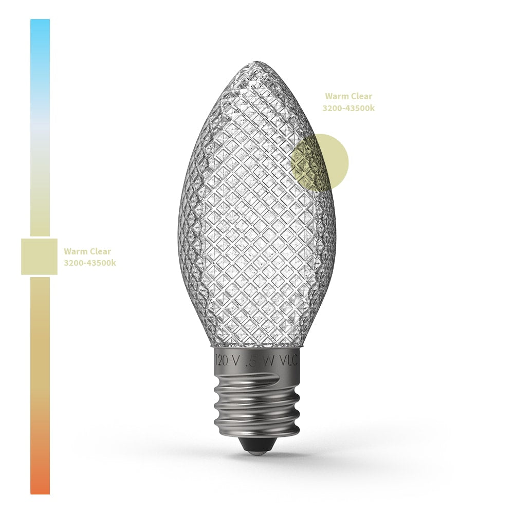 Weihnachts Facetten LED-Lampen (Box von 25)