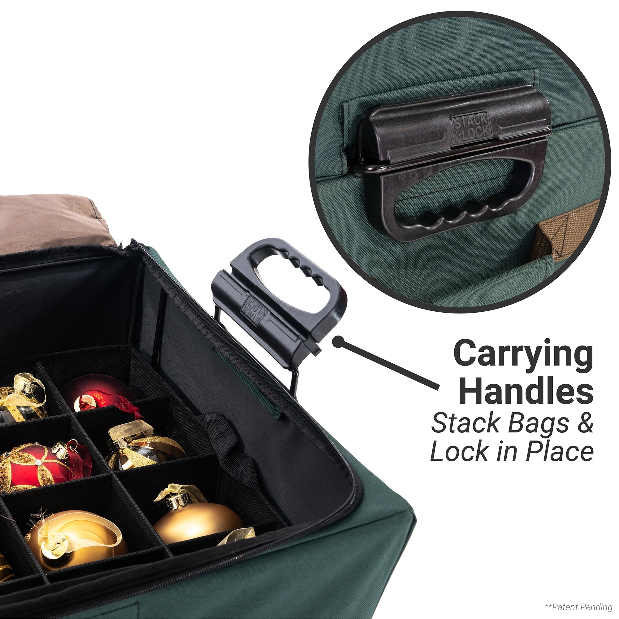 Große Ornament Aufbewahrungsbox mit Top Pocket