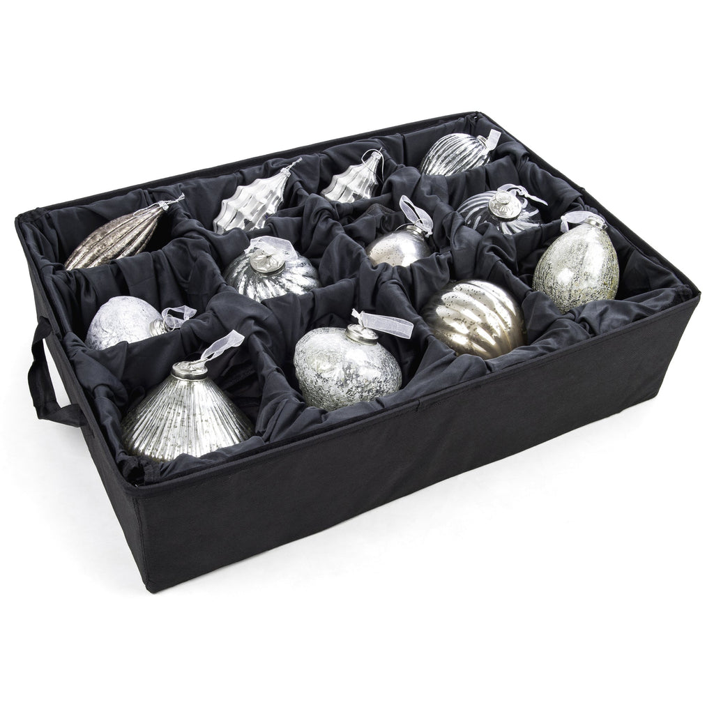 Verstellbare Ornament Aufbewahrungsbox mit Trays - hält 48 Ornamente
