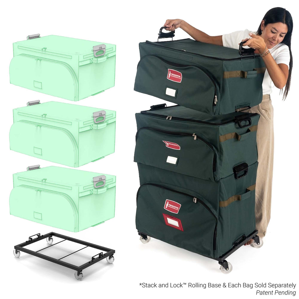 Verstellbare Ornament Aufbewahrungsbox mit Trays - hält 48 Ornamente