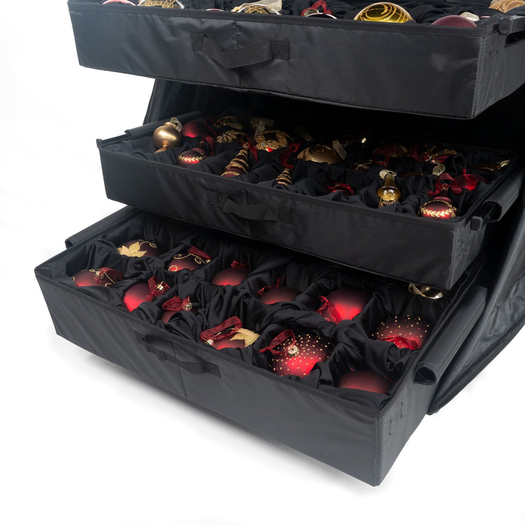 Rolling Telescoping Ornament Storage [Einstellbar] - (Holds 120+ Ornamente)