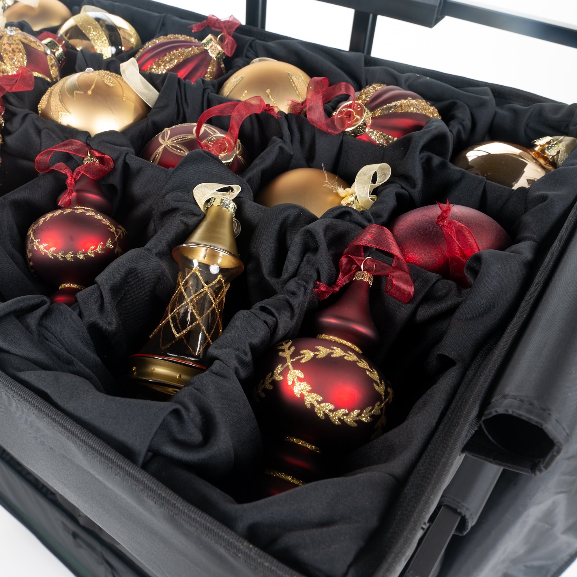 Rolling Telescoping Ornament Storage [Einstellbar] - (Holds 120+ Ornamente)