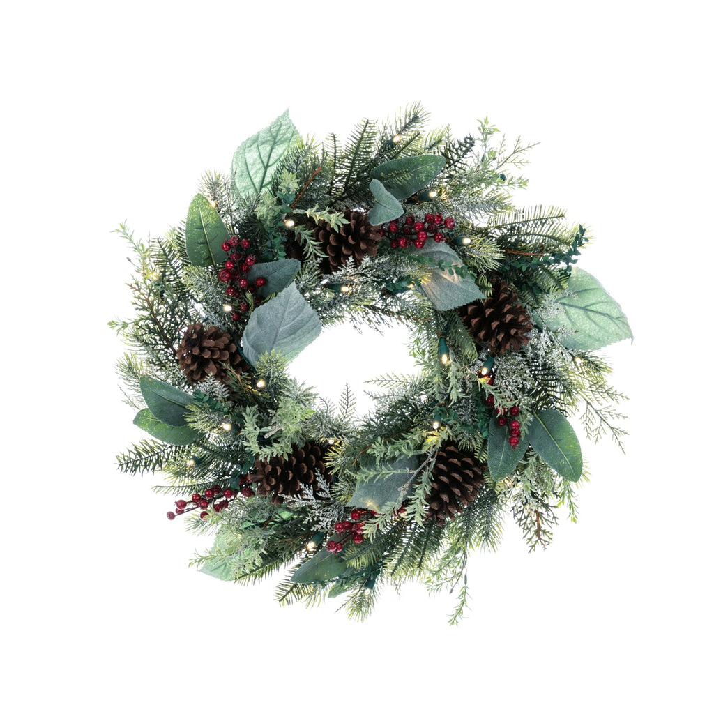 Winter Frost LED-Kranz
