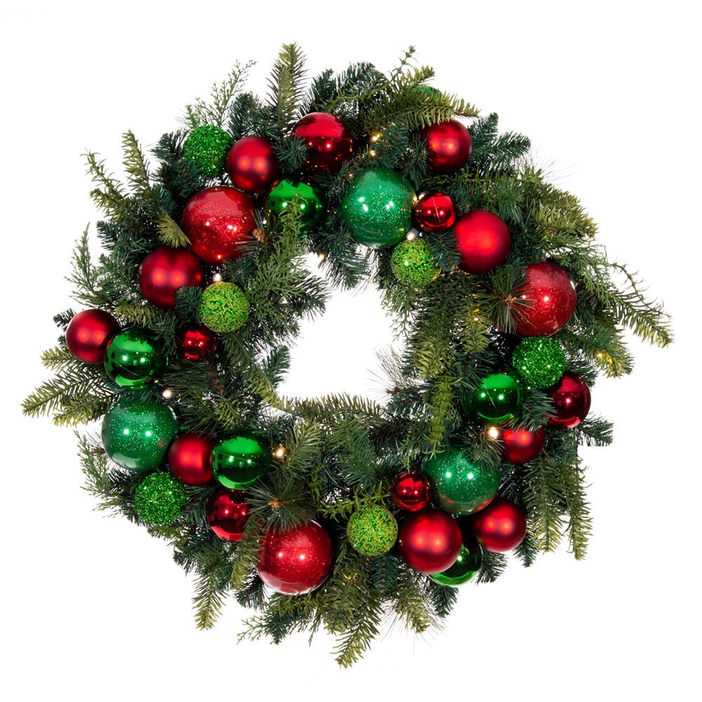 Weihnachts-Cheer Red & Green Wreath