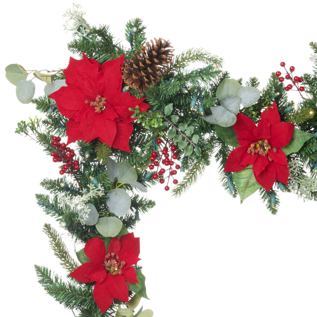 Weihnachts-Poinsettia Weihnachtsgarnelen