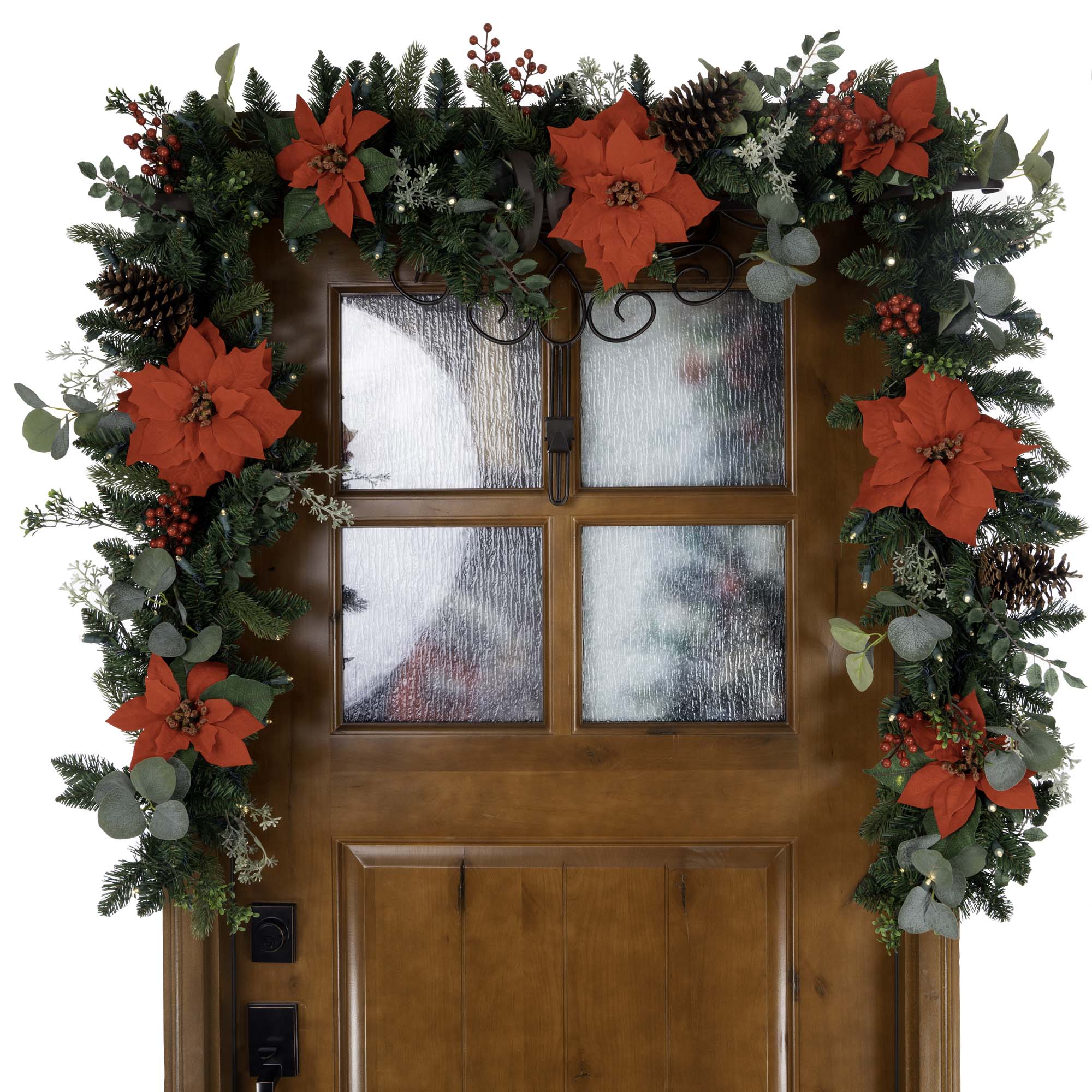 Weihnachts-Poinsettia Weihnachtsgarnelen