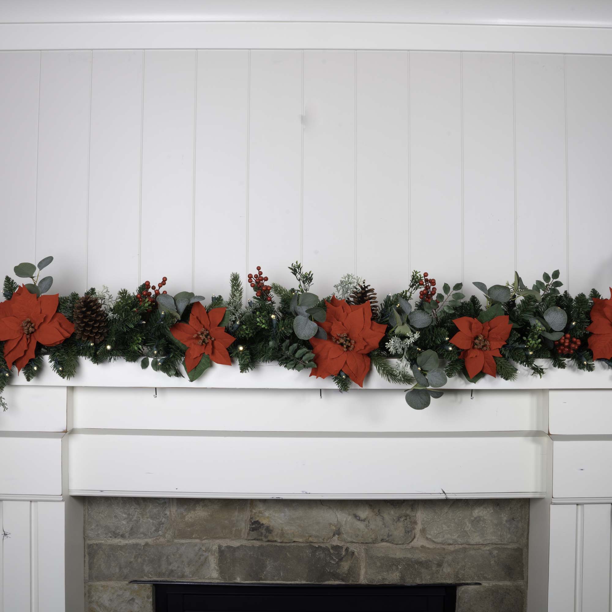 Weihnachts-Poinsettia Weihnachtsgarnelen