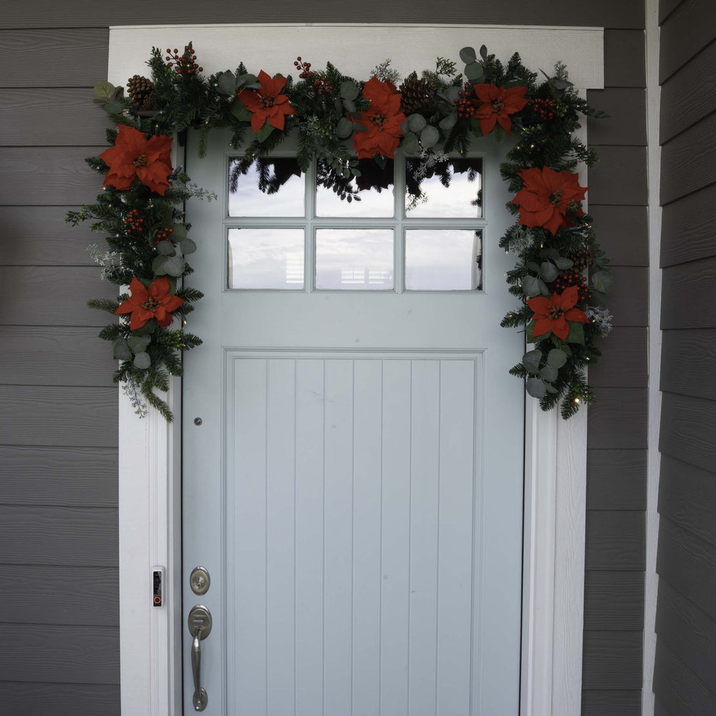 Weihnachts-Poinsettia Weihnachtsgarnelen