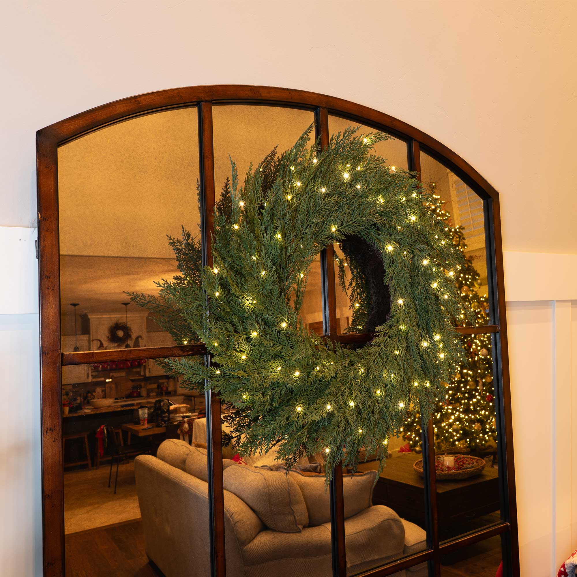Cedar Pre-Lit LED-Kranz