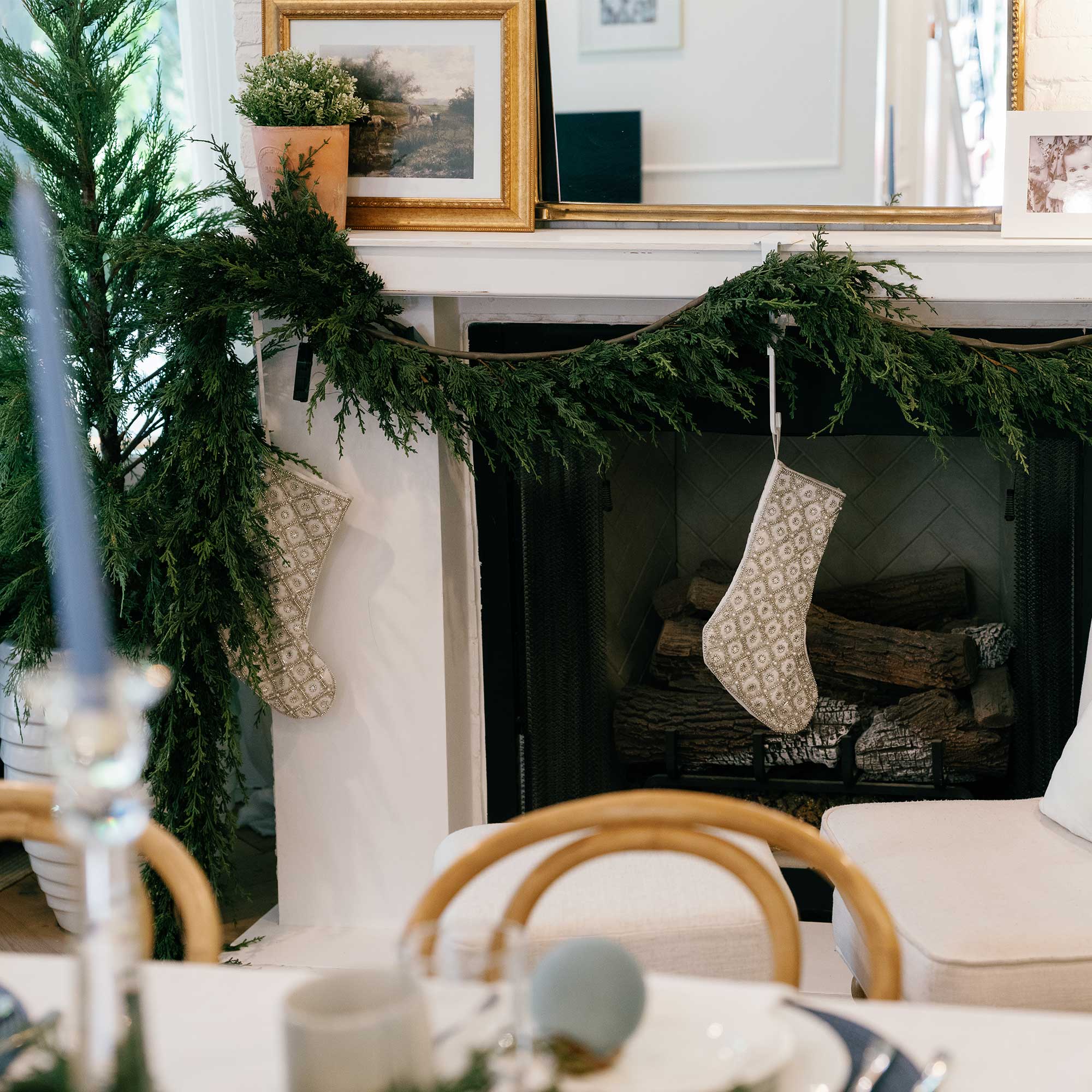 Cedar Pre-Lit LED Garland