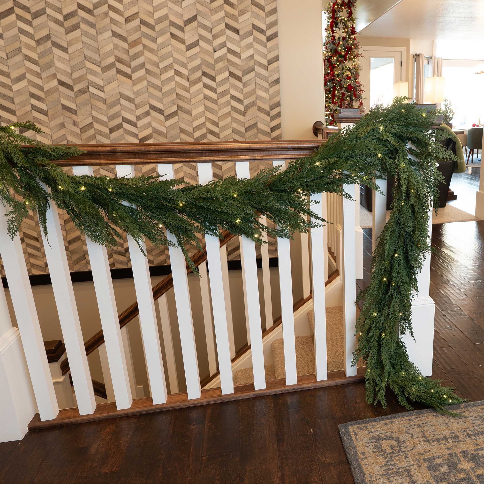 Cypress Pre-Lit LED Garland