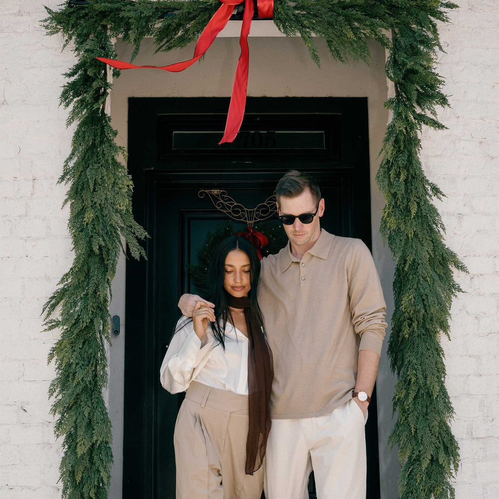 Cypress Pre-Lit LED Garland